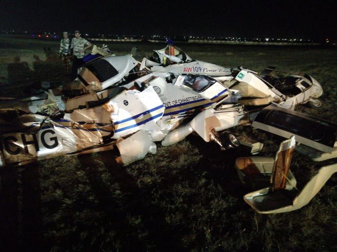 रायपुर एयरपोर्ट पर बड़ा हादसा, हेलीकॉप्टर क्रैश, दो पायलट की मौत